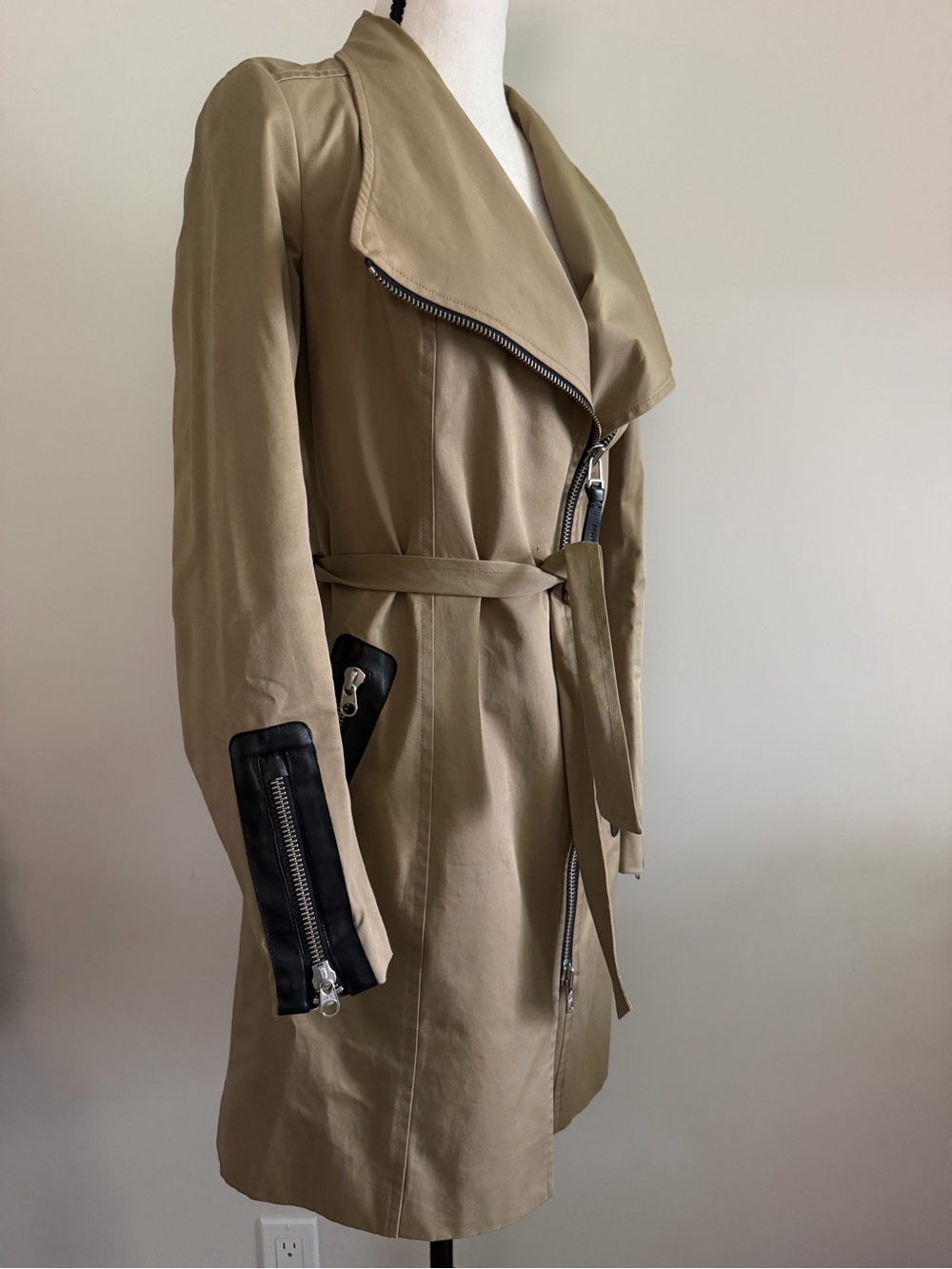 Mackage Tan Trench Coat - Picture 7 of 15